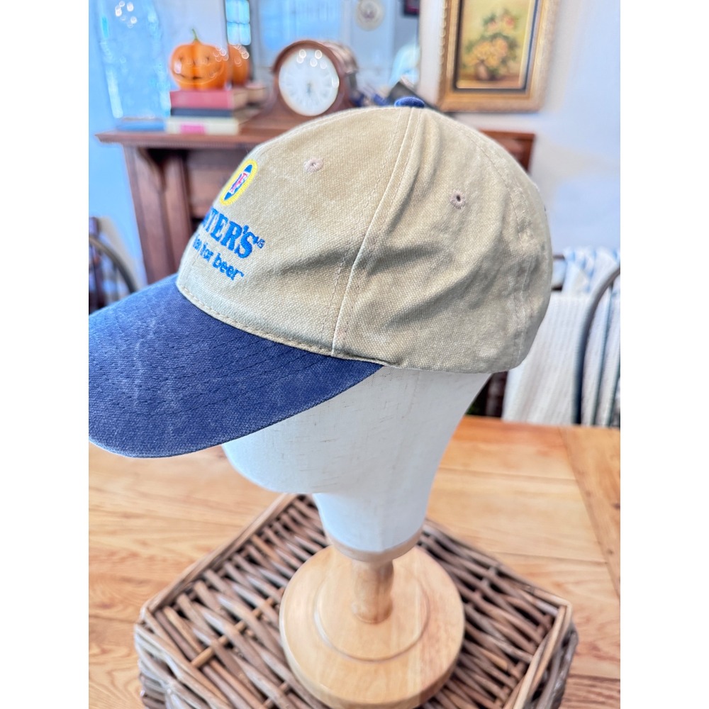 Vintage Fosters Beer Hat Acme Apparel Tan Blue Kickin Aus Strapback Cap Mens - Picture 3 of 7